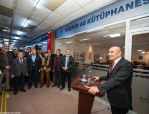 İzmir’de Kültür 68 Kütüphanesi Açıldı