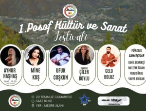 1. Posof Kültür ve Sanat Festivaline Davet