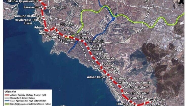 Üsküdar-Kadıköy-Maltepe Tramvay Hattı İçin ÇED Başvurusu