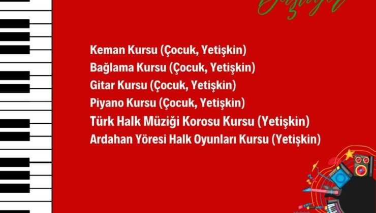 Ardahan Belediyesi Kültür Sanat Merkezi  Açacak