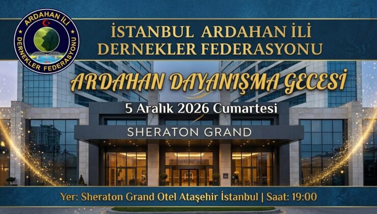 ARDAFED, İstanbul’da Dayanışma Gecesi Yapacak