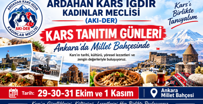 AKI-DER, Ankara’da Kars’ı Tanıtacak